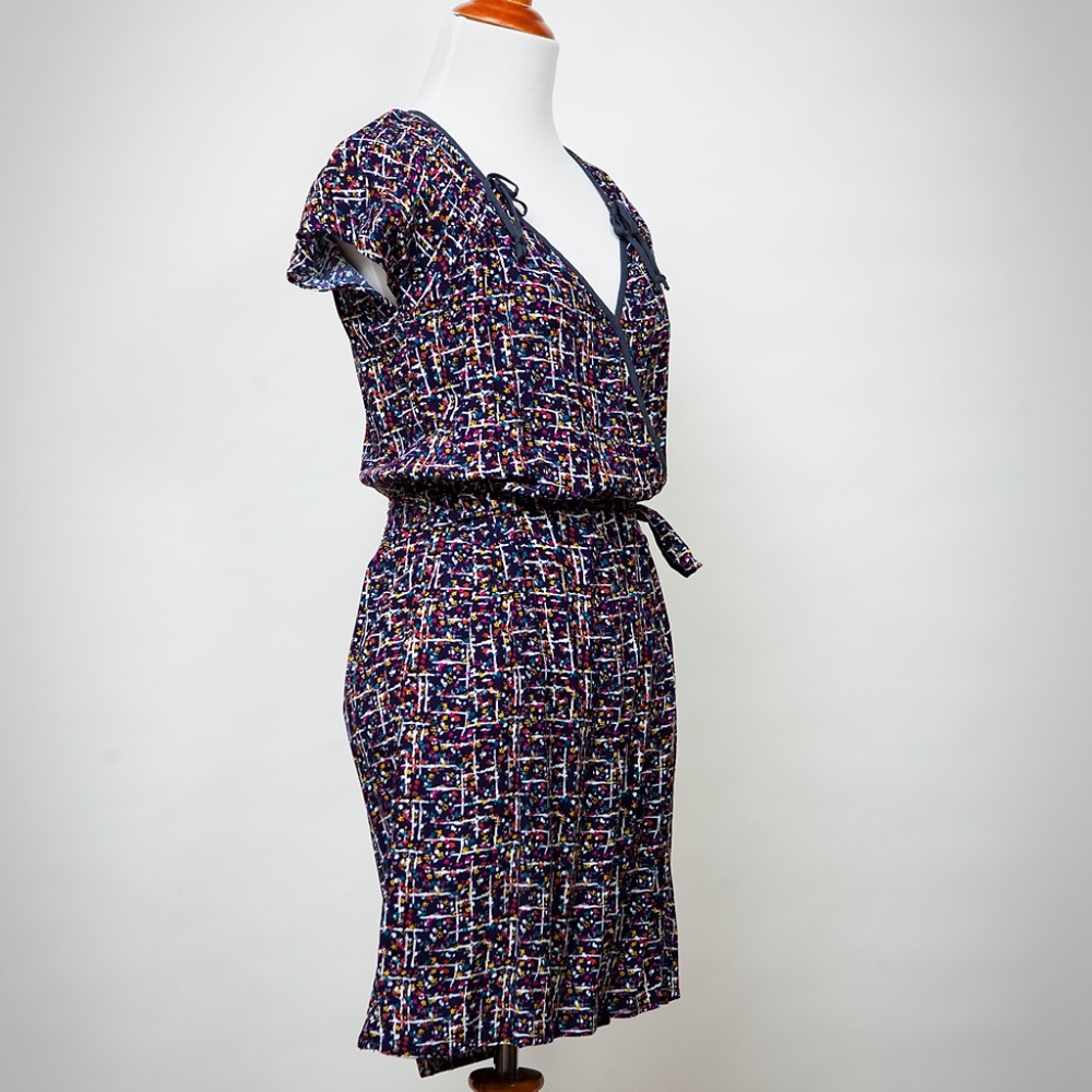Multi-color wrap dress - Picture 2 of 7